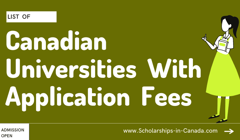 Canadian Universities & Colleges Application Fees