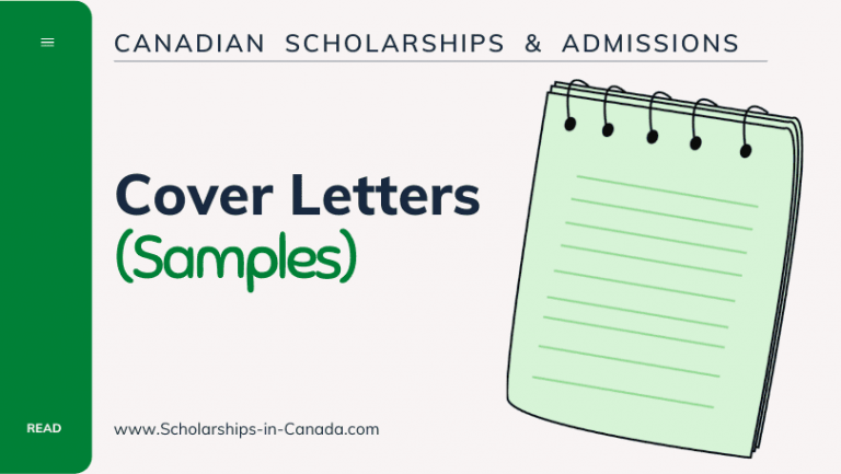 Cover Letters For Canadian Scholarships Admissions Or Job   Cover Letter For Canadian Scholarships Admissions Or Job Applications 768x433 