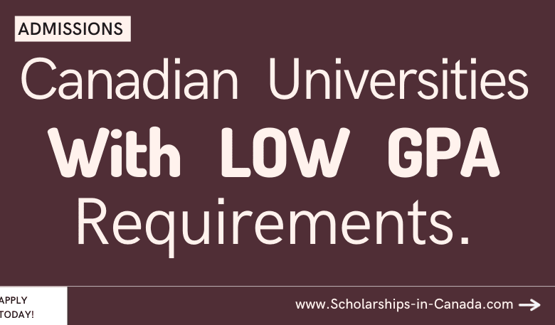 Canadian Universities With Low GPA Requirements for Easy Admission