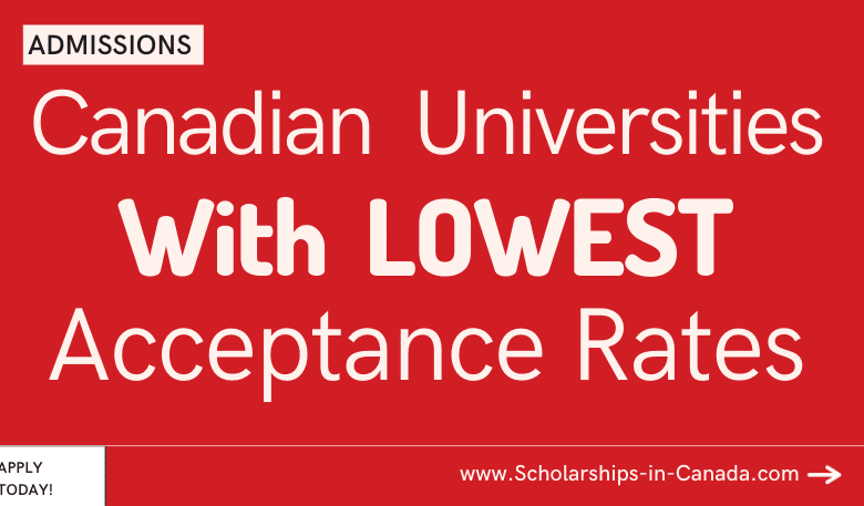 List of Canadian Universities With the Lowest Acceptance Rate